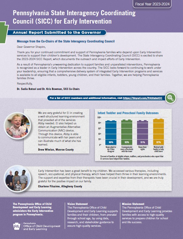Pennsylvania SICC Annual Report