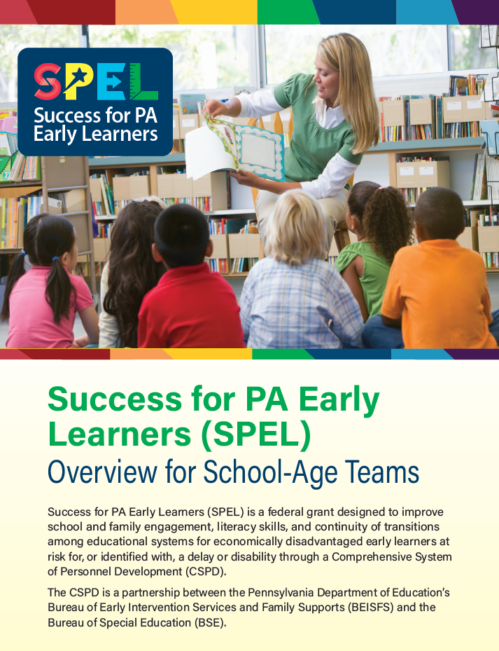 Success for PA Early Learners (SPEL): Overview for School-Age Teams
