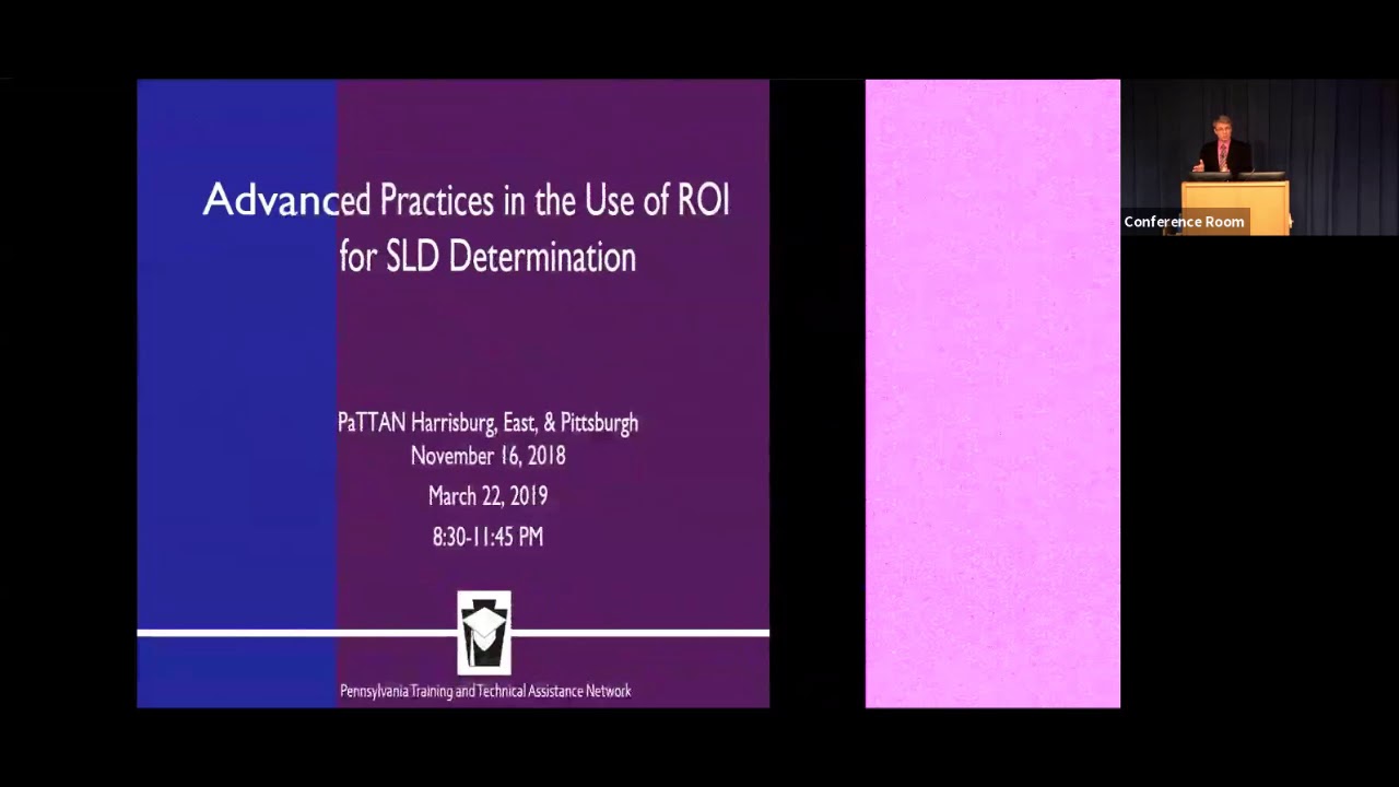 Advanced Practices in the Use of ROI for SLD Determination