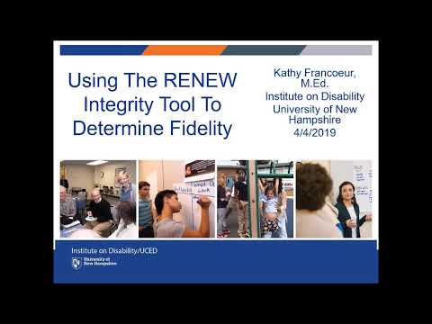 RENEW TOT Webinar 3/3| April 2019  | The new RIT