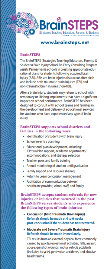 BrainSTEPS (Strategies Teaching Educators, Parents, and Students)