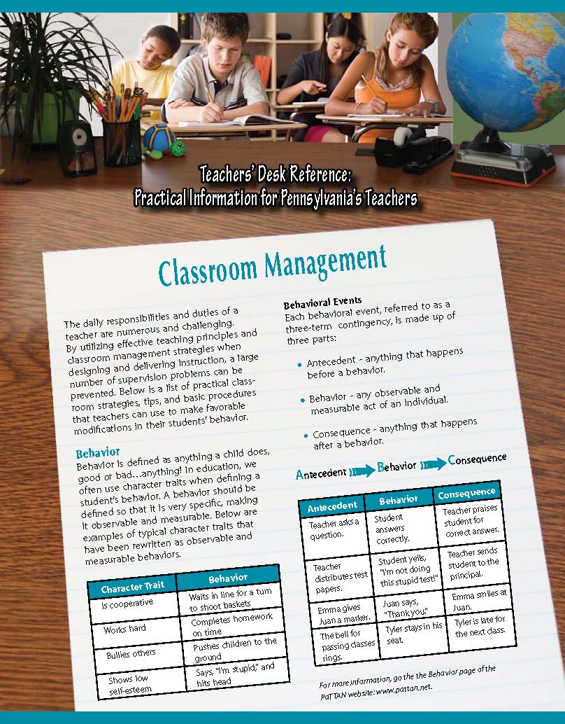 Teachers' Desk Reference: Classroom Management