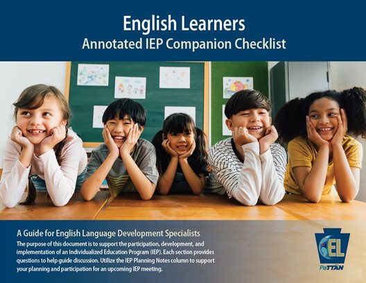 Annotated IEP Companion Checklist for English Language Learners (Fillable Form)
