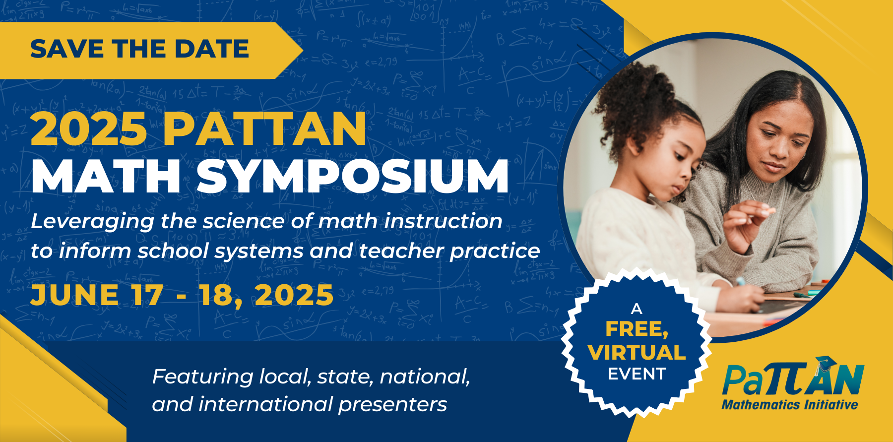 Math symposium banner